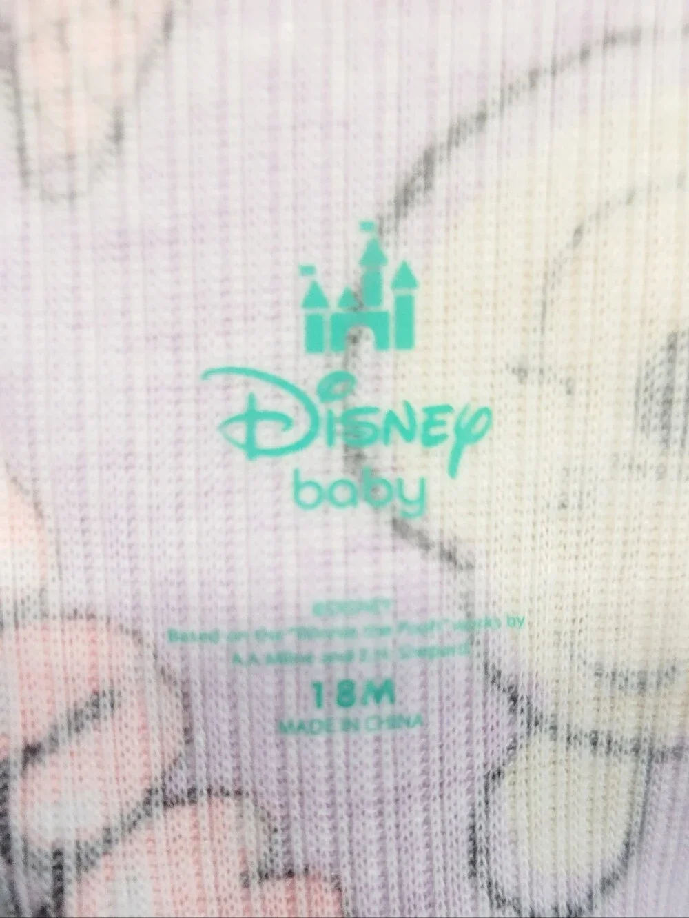 Disney Baby Winnie the Pooh tutu dress/bodysuit set in size 18 months Excellent